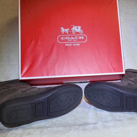 Coach EMBS Suede Chestnut size 5.5 M - Picture 5 of 9